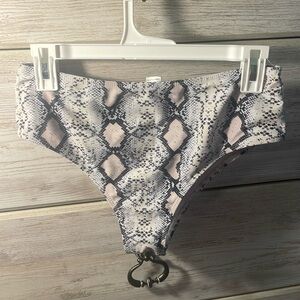 Snakeskin Bikini Bottoms
